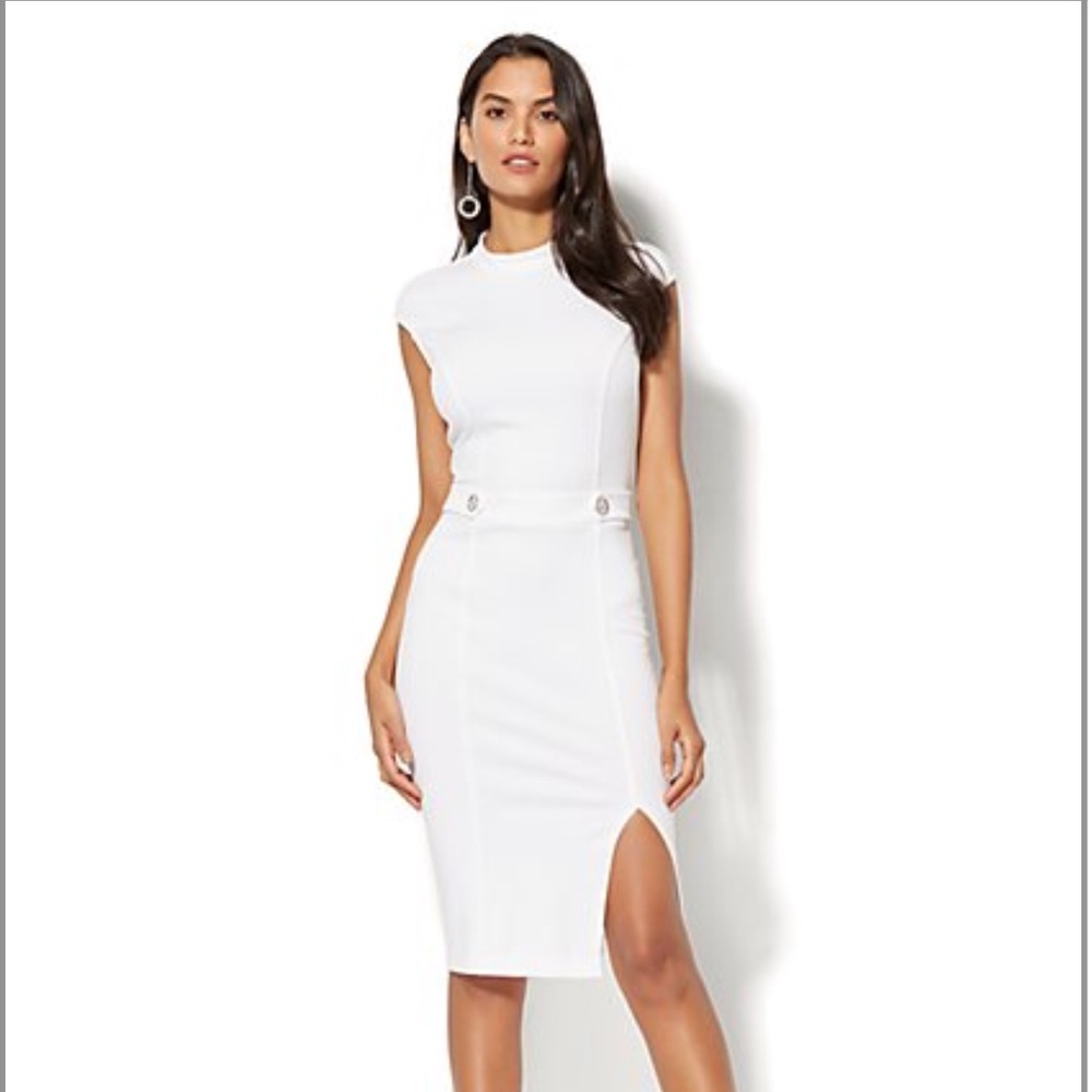 NY & CO ...Ponte mock neck shift dress